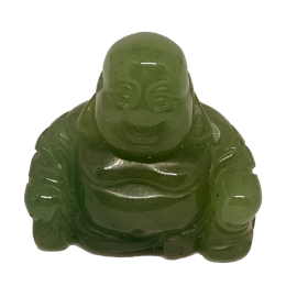 Jade Buddha aus grünem Aventurin Handarbeit